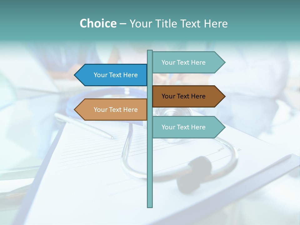 Team White Occupation PowerPoint Template