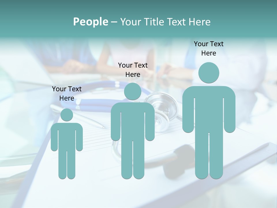 Team White Occupation PowerPoint Template