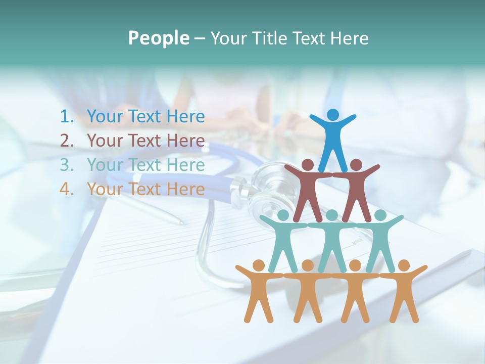 Team White Occupation PowerPoint Template