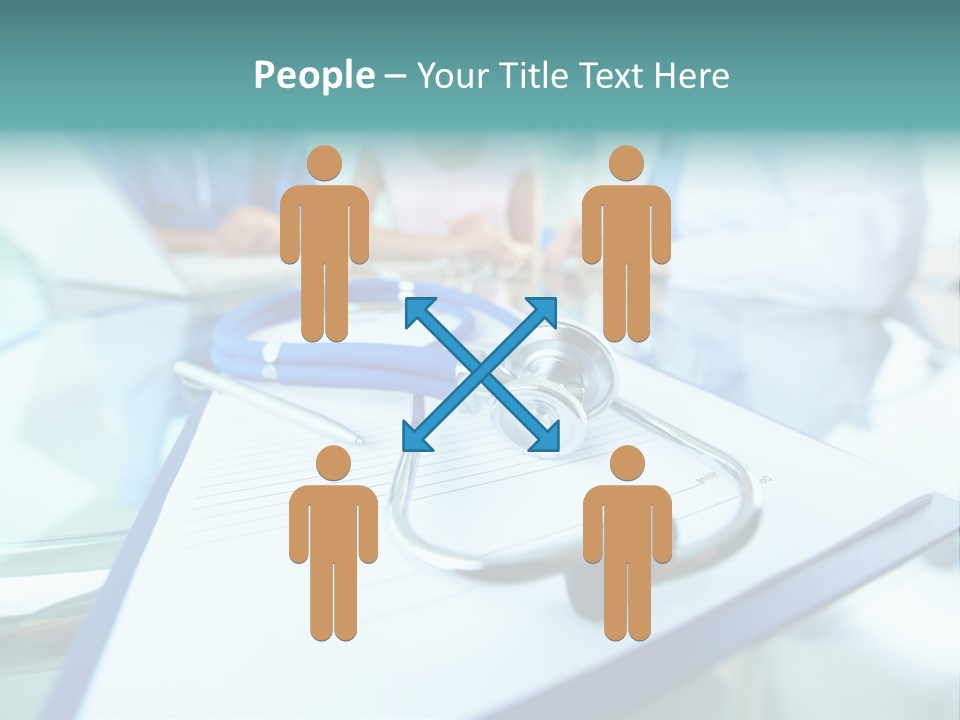 Team White Occupation PowerPoint Template