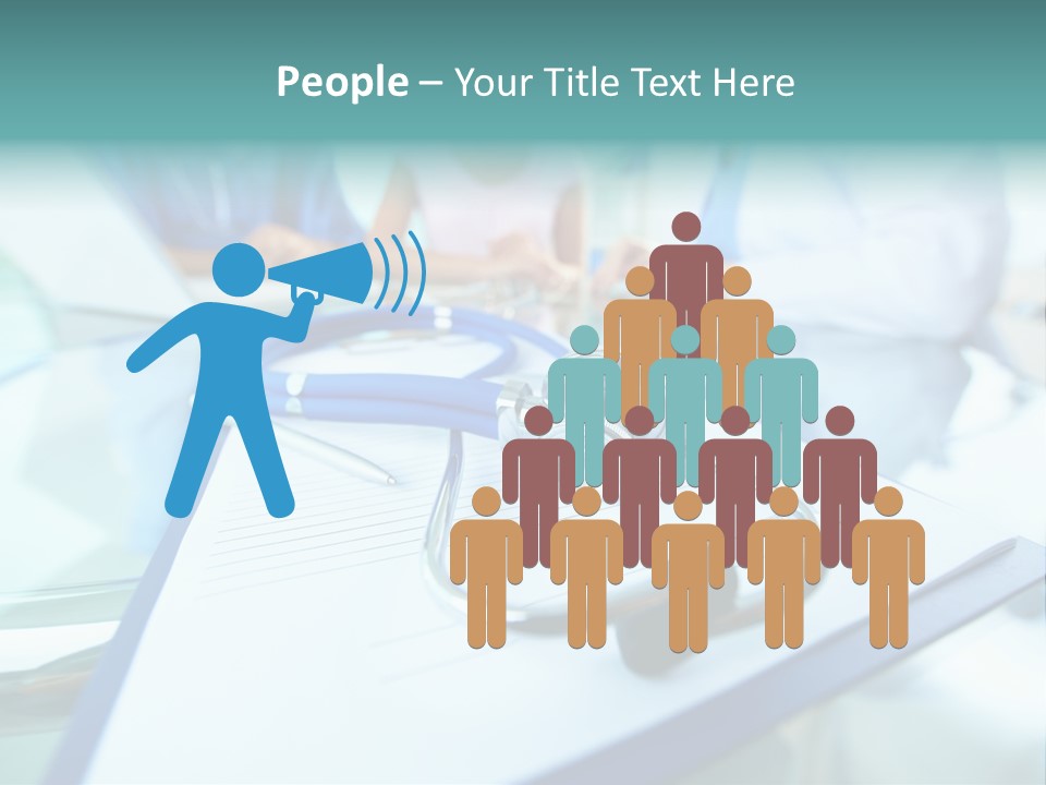 Team White Occupation PowerPoint Template