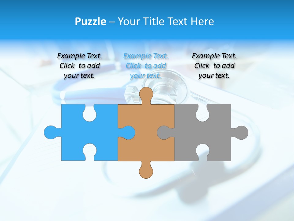 Clinician Workplace Closeup PowerPoint Template