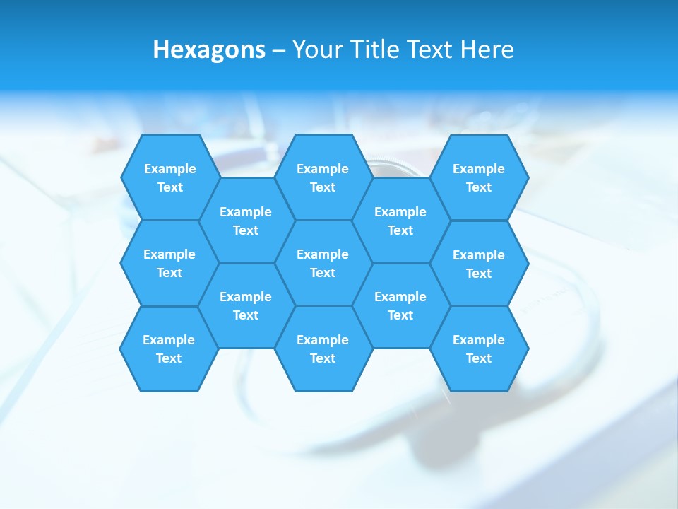 Clinician Workplace Closeup PowerPoint Template