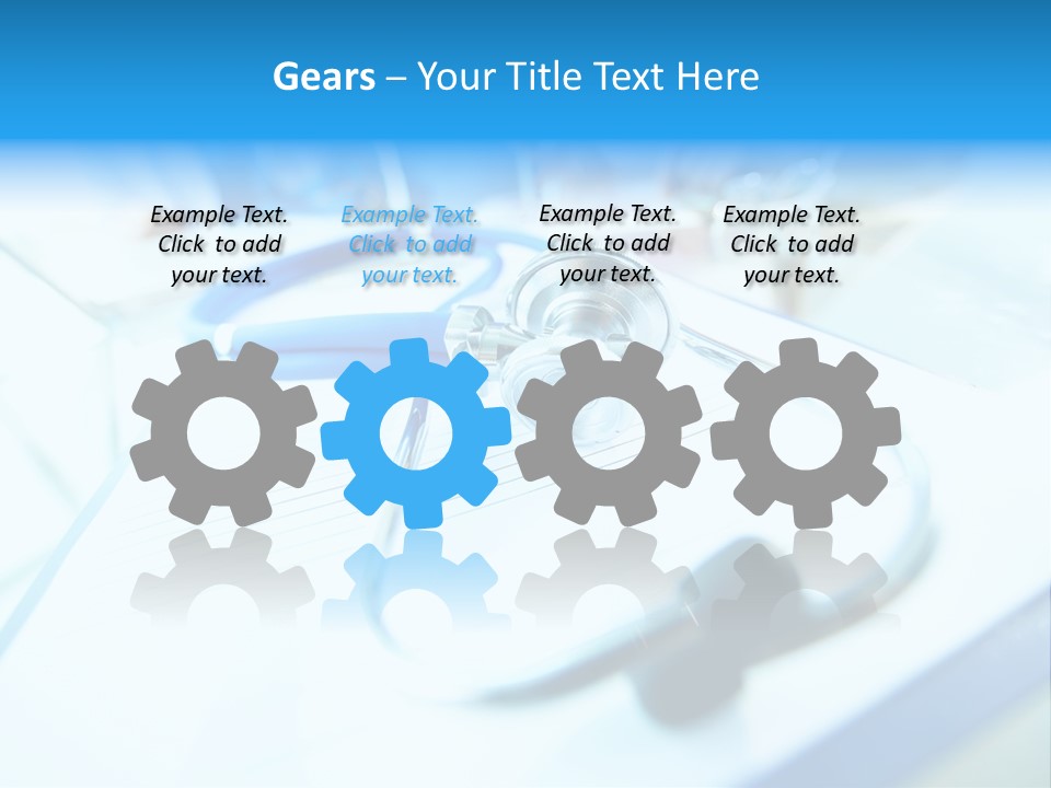 Clinician Workplace Closeup PowerPoint Template