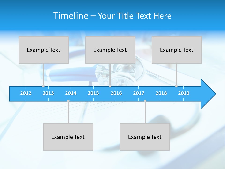 Clinician Workplace Closeup PowerPoint Template