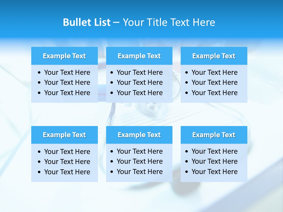 Clinician Workplace Closeup PowerPoint Template