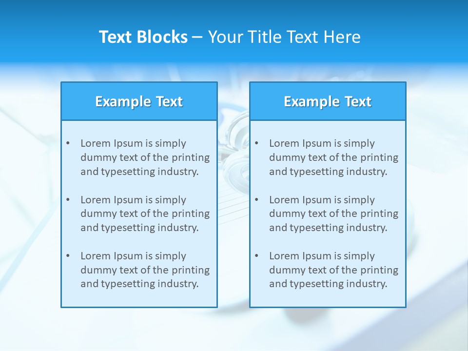 Clinician Workplace Closeup PowerPoint Template