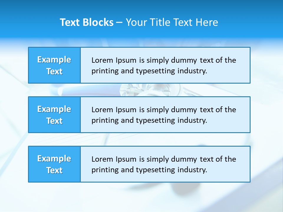 Clinician Workplace Closeup PowerPoint Template