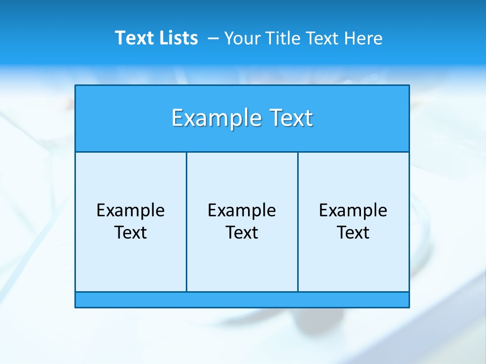 Clinician Workplace Closeup PowerPoint Template