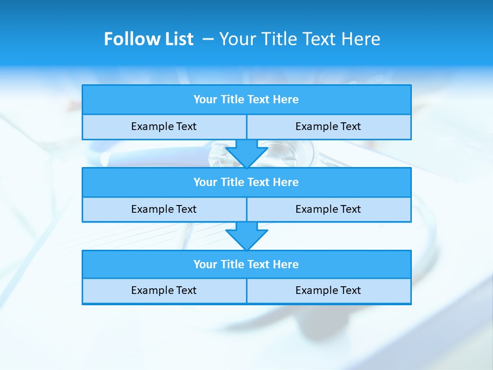 Clinician Workplace Closeup PowerPoint Template