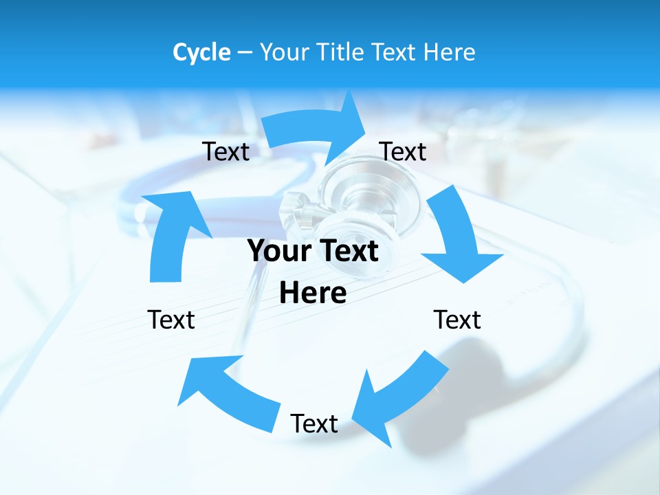 Clinician Workplace Closeup PowerPoint Template