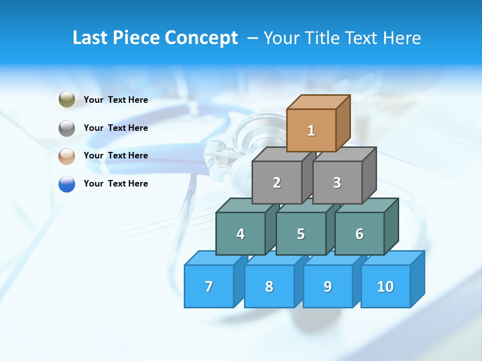 Clinician Workplace Closeup PowerPoint Template