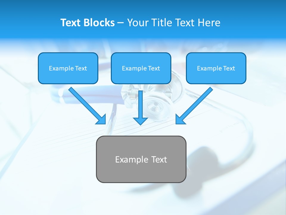 Clinician Workplace Closeup PowerPoint Template