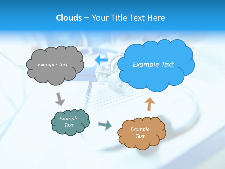 Clinician Workplace Closeup PowerPoint Template