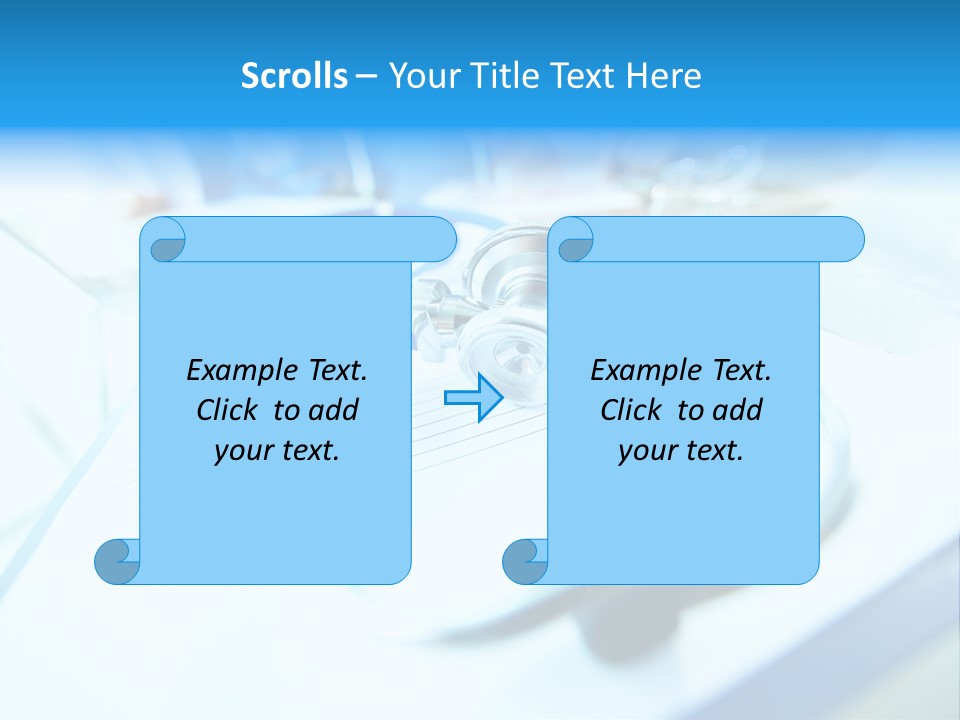 Clinician Workplace Closeup PowerPoint Template