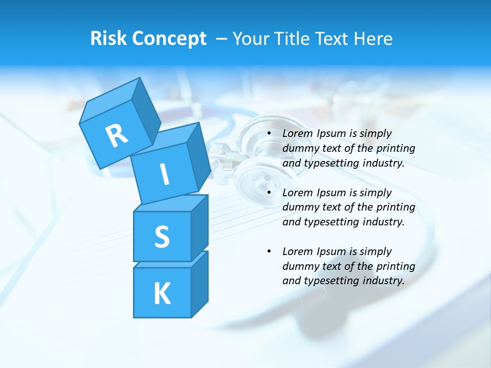 Clinician Workplace Closeup PowerPoint Template