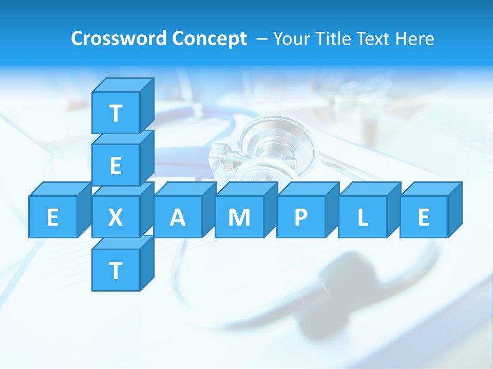 Clinician Workplace Closeup PowerPoint Template