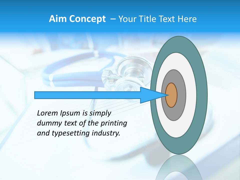 Clinician Workplace Closeup PowerPoint Template