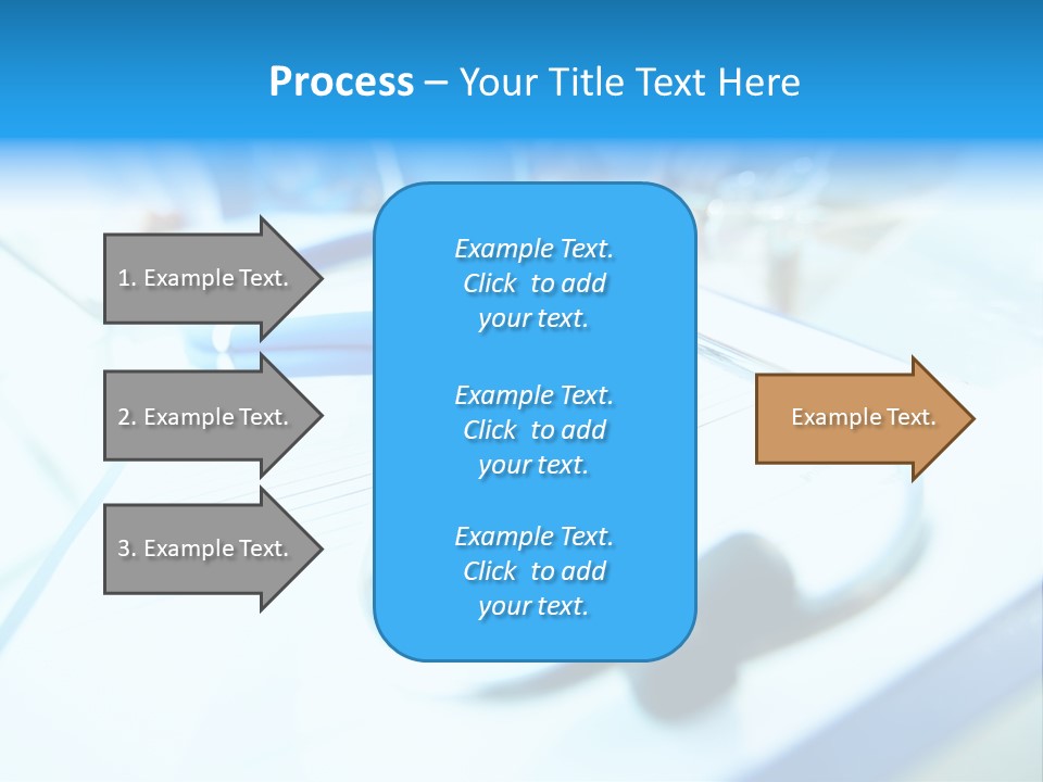 Clinician Workplace Closeup PowerPoint Template