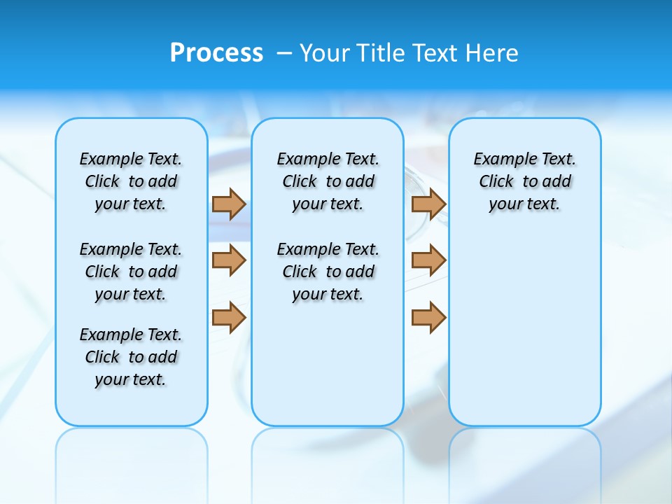 Clinician Workplace Closeup PowerPoint Template