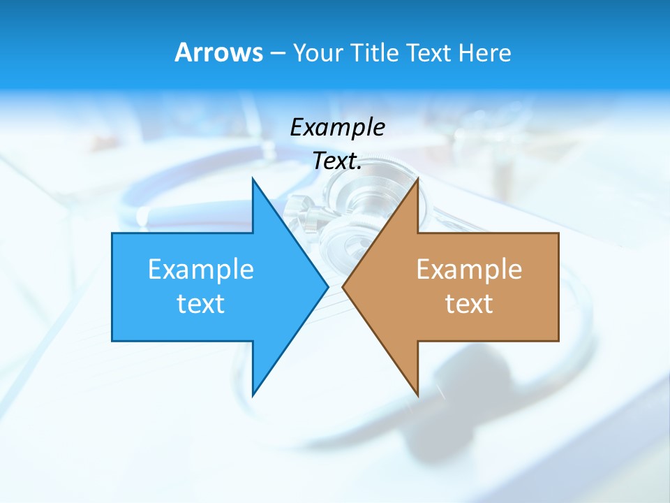 Clinician Workplace Closeup PowerPoint Template