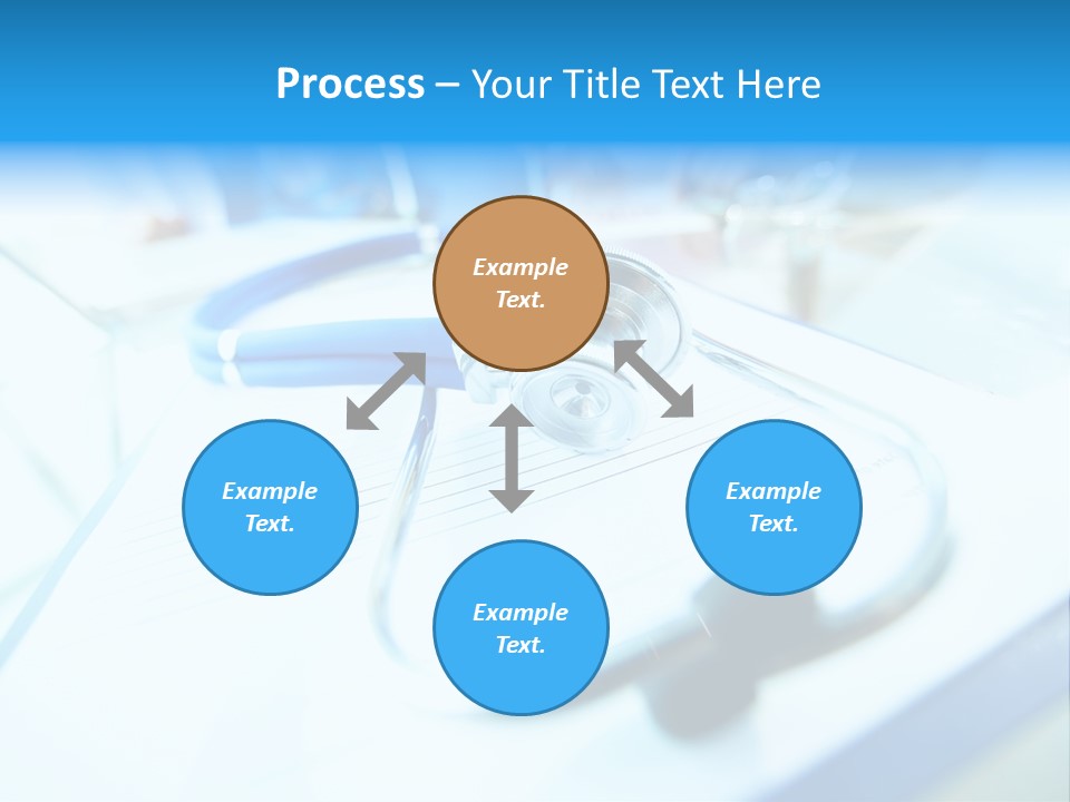 Clinician Workplace Closeup PowerPoint Template