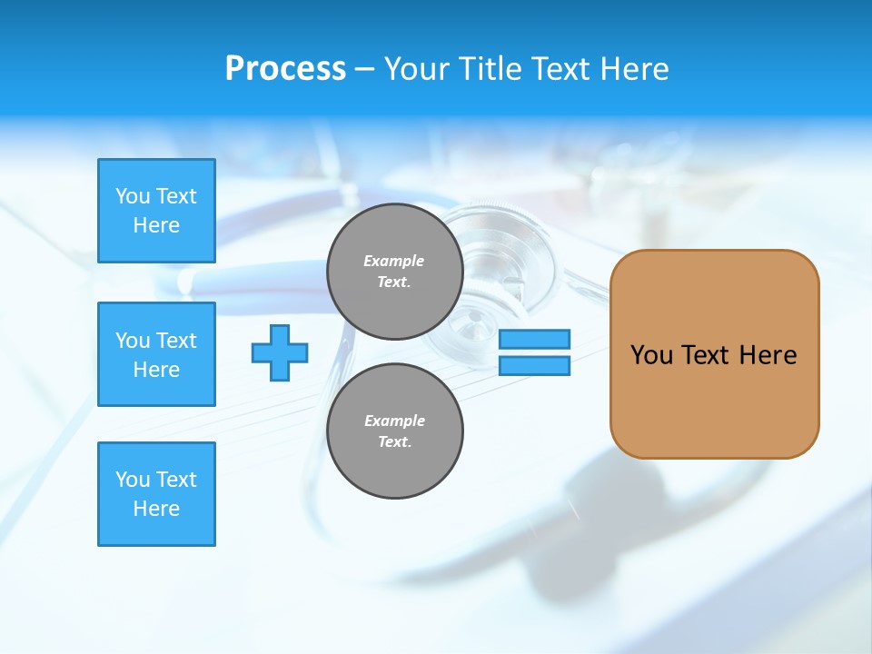 Clinician Workplace Closeup PowerPoint Template