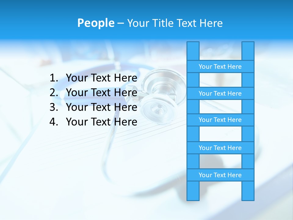 Clinician Workplace Closeup PowerPoint Template