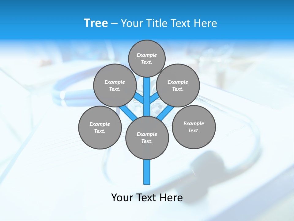 Clinician Workplace Closeup PowerPoint Template