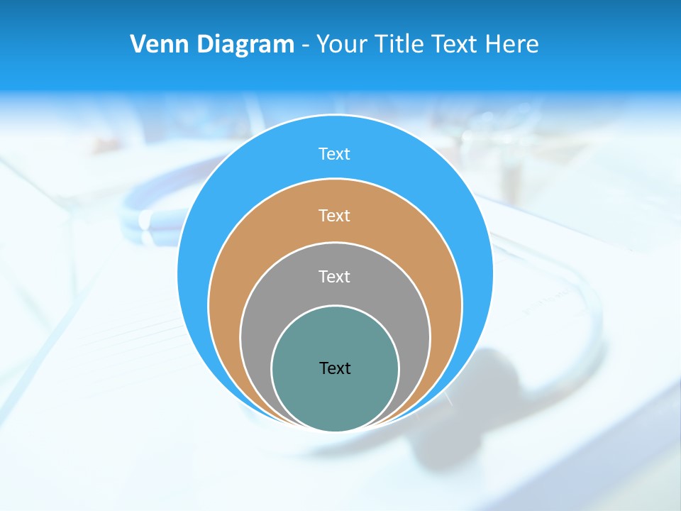 Clinician Workplace Closeup PowerPoint Template