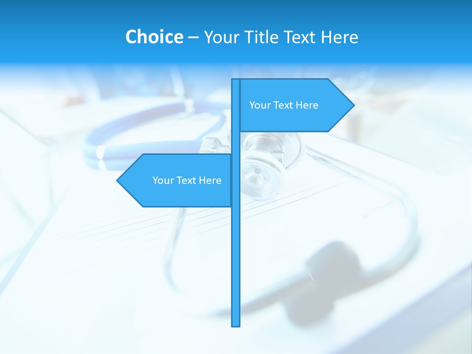 Clinician Workplace Closeup PowerPoint Template