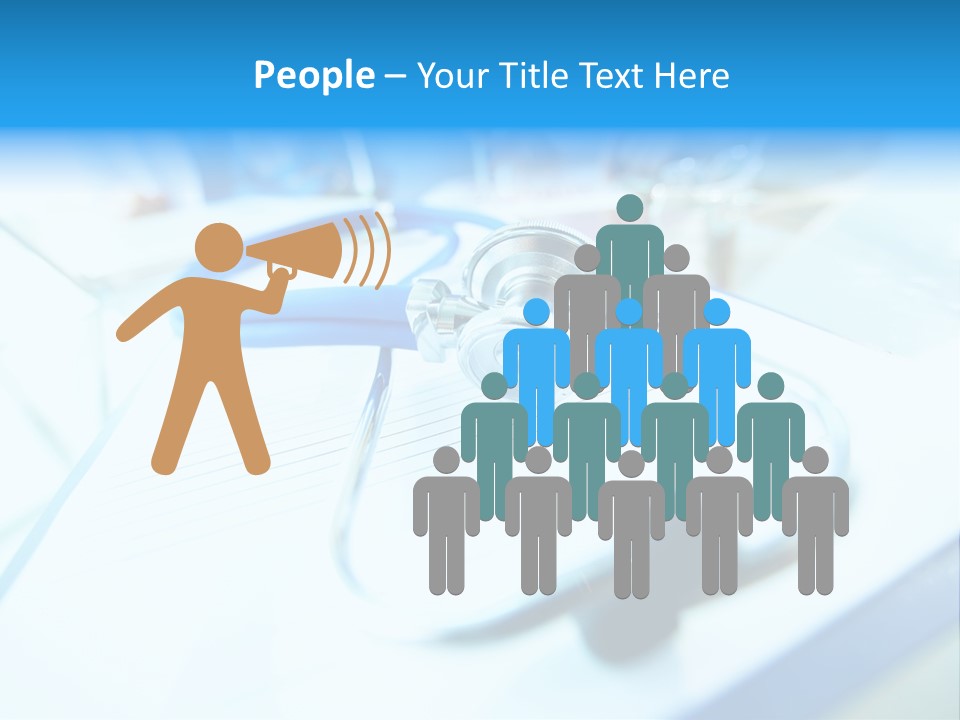 Clinician Workplace Closeup PowerPoint Template