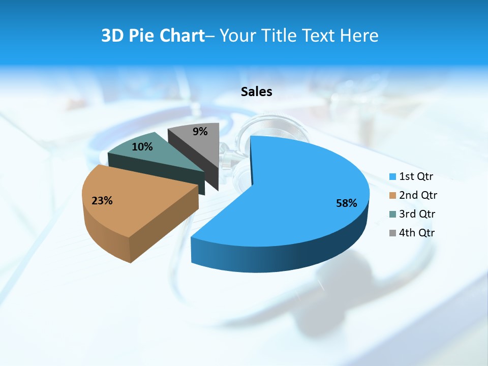 Clinician Workplace Closeup PowerPoint Template