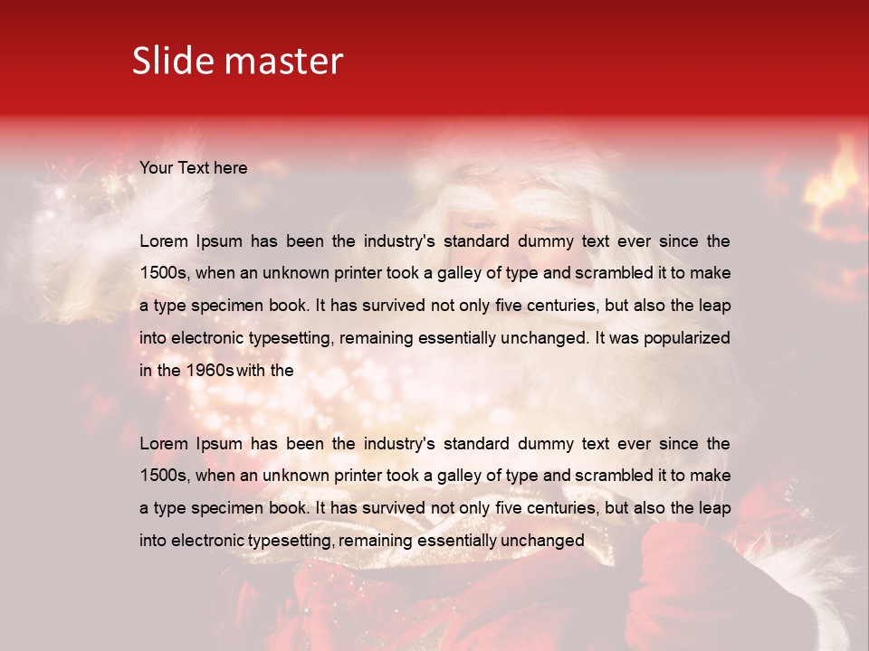 Sparkling Old Interior PowerPoint Template