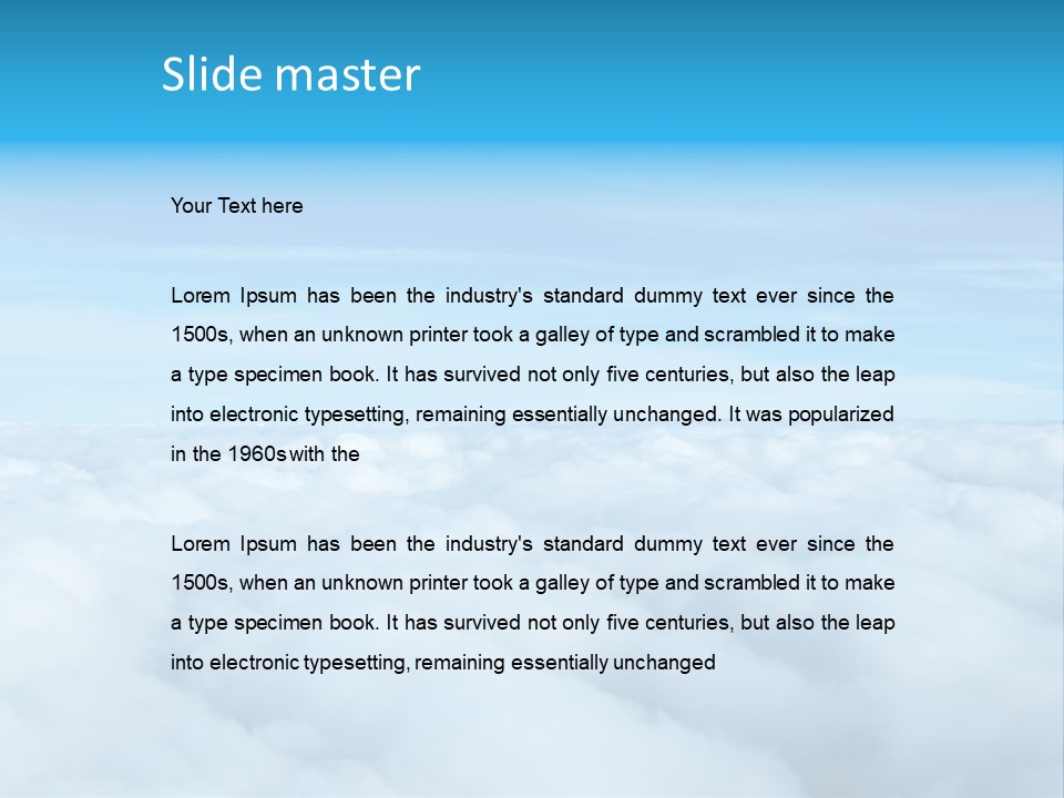 Summer Above Aerial PowerPoint Template