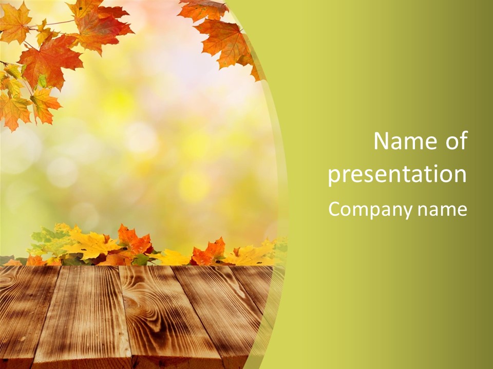 Decoration Nature Sunny PowerPoint Template