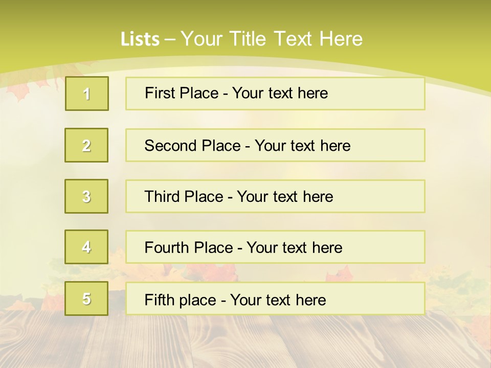 Decoration Nature Sunny PowerPoint Template