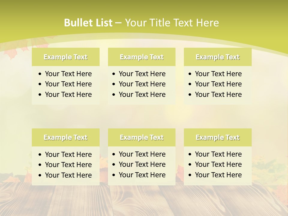 Decoration Nature Sunny PowerPoint Template