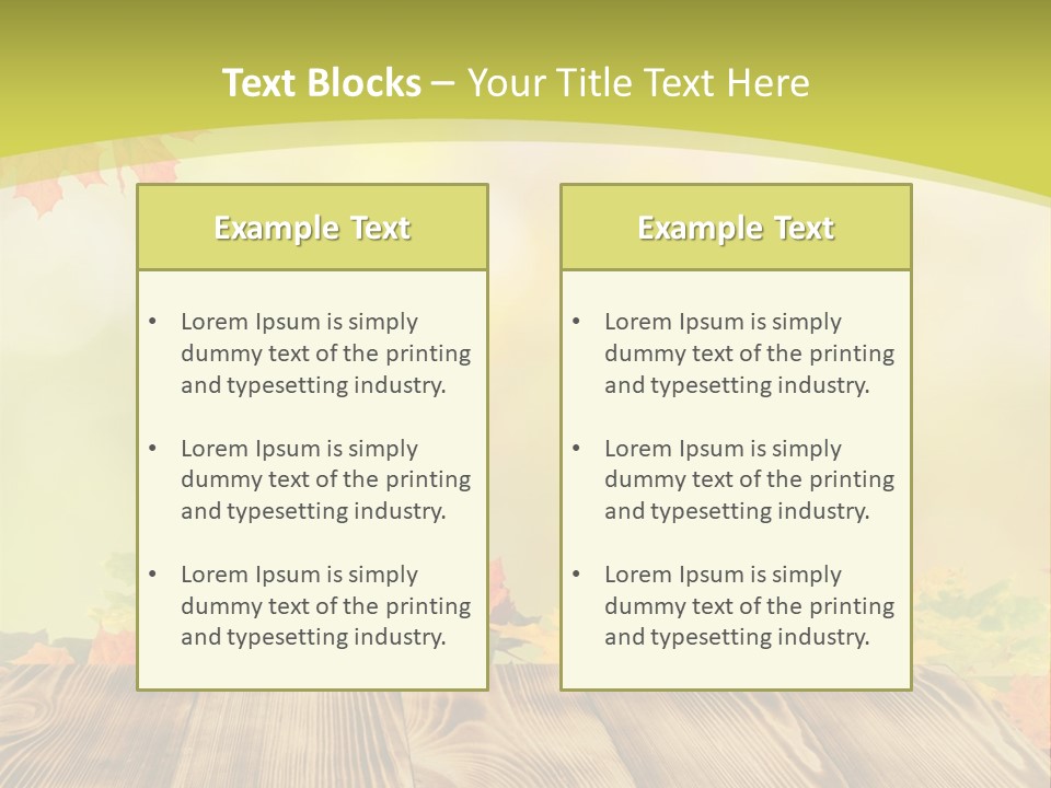 Decoration Nature Sunny PowerPoint Template