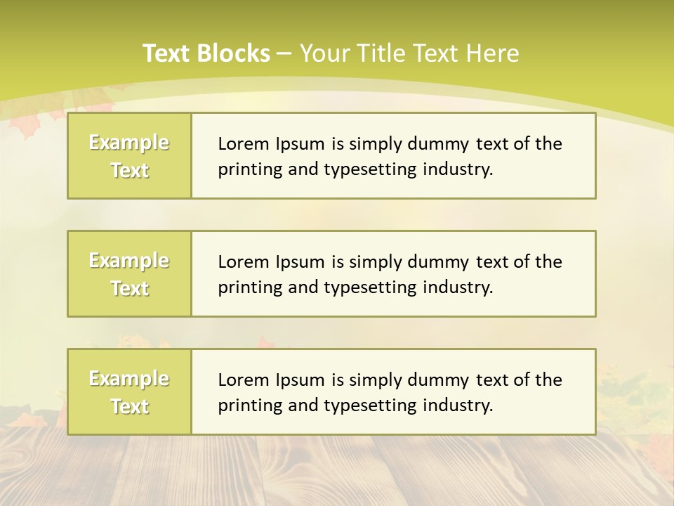 Decoration Nature Sunny PowerPoint Template
