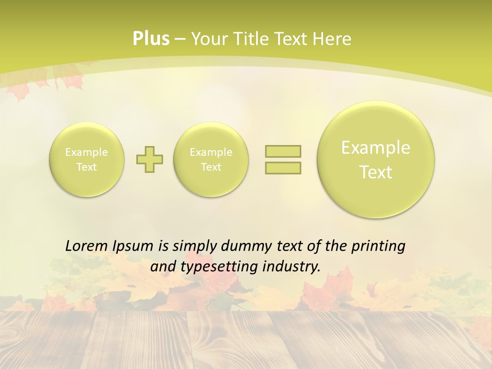 Decoration Nature Sunny PowerPoint Template