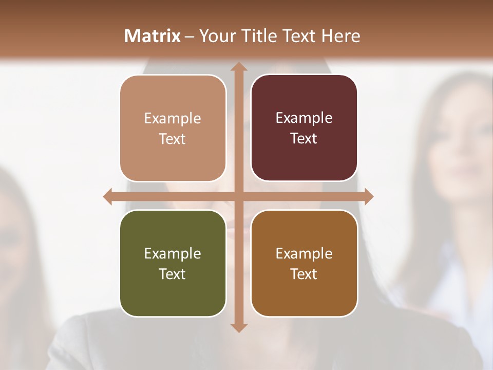 Attractive Woman Office PowerPoint Template