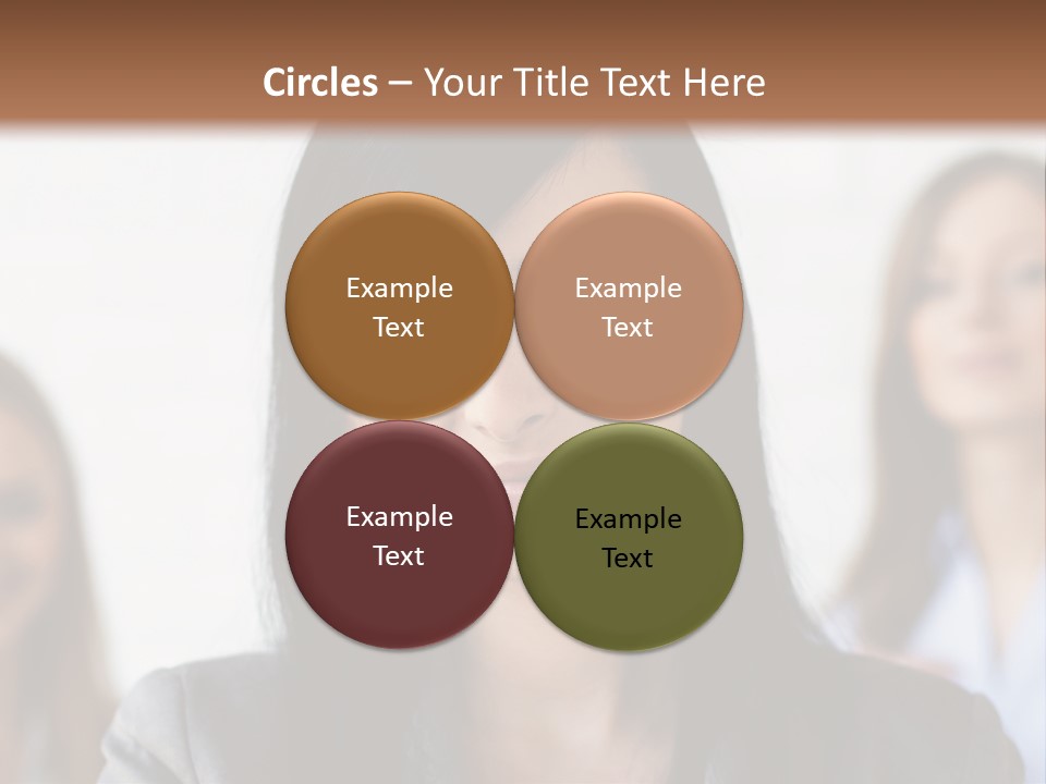 Attractive Woman Office PowerPoint Template