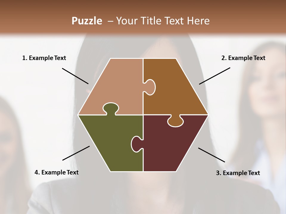 Attractive Woman Office PowerPoint Template