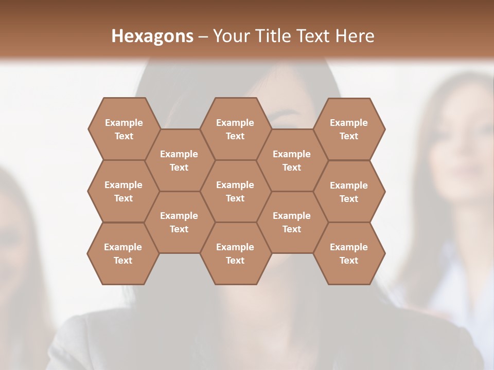 Attractive Woman Office PowerPoint Template