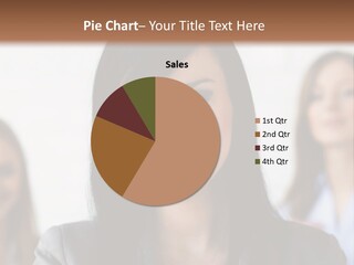 Attractive Woman Office PowerPoint Template