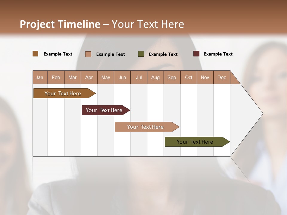Attractive Woman Office PowerPoint Template