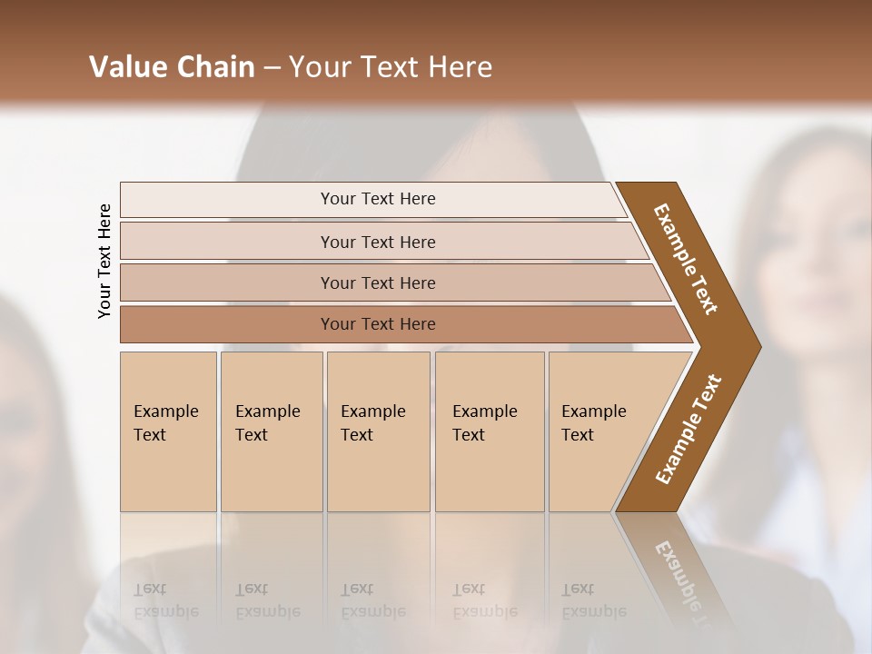 Attractive Woman Office PowerPoint Template