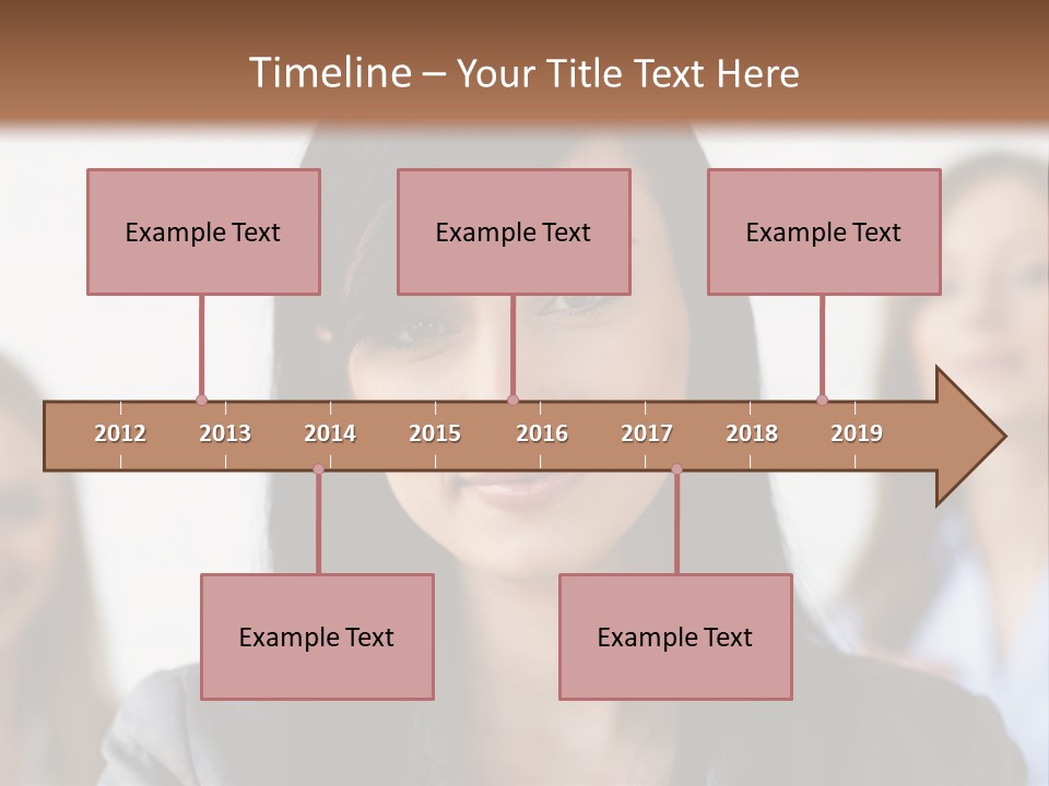 Attractive Woman Office PowerPoint Template