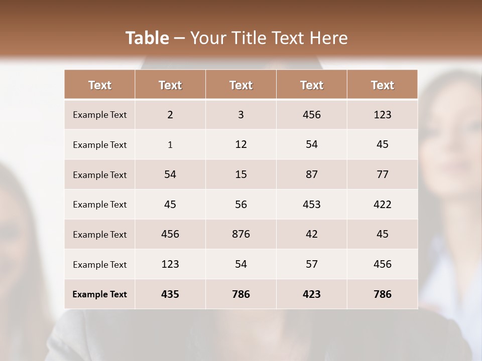 Attractive Woman Office PowerPoint Template